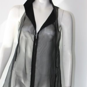 Chanel Sheer Sleeveless Blouse